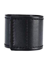 Хомут-утяжка для мошонки из искусственной кожи на липучке VELCRO BALL STRETCHER- 4 см. - BlueLine - в Хабаровске купить с доставкой