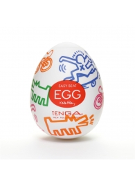Мастурбатор-яйцо Keith Haring EGG STREET - Tenga - в Хабаровске купить с доставкой