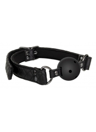 Черный кляп-шарик BALL GAG DIAMOND - Dream Toys - купить с доставкой в Хабаровске