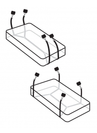 Фиксаторы для кровати WRAPAROUND MATTRESS RESTRAIN - Pipedream - купить с доставкой в Хабаровске