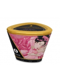 Массажная свеча Rose Petals с ароматом розы - 170 мл. - Shunga - купить с доставкой в Хабаровске