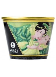 Массажная свеча Exotic Green Tea с ароматом зелёного чая - 170 мл. - Shunga - купить с доставкой в Хабаровске