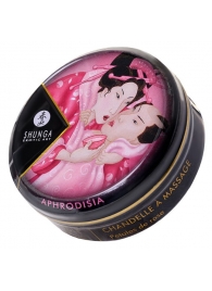 Массажная свеча Rose Petals с ароматом розы - 30 мл. - Shunga - купить с доставкой в Хабаровске