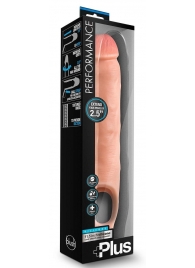 Телесная насадка-удлинитель 11.5 Inch Silicone Cock Sheath Penis Extender - 29,2 см. - Blush Novelties - в Хабаровске купить с доставкой
