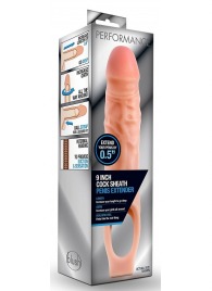 Телесная насадка на пенис 9 Inch Cock Sheath Extender - 22,2 см. - Blush Novelties - в Хабаровске купить с доставкой