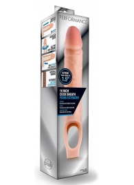 Телесная насадка на пенис 10 Inch Cock Sheath Extender - 25 см. - Blush Novelties - в Хабаровске купить с доставкой