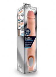 Телесная насадка на пенис 11.5 Inch Cock Sheath Penis Extender - 29,2 см. - Blush Novelties - в Хабаровске купить с доставкой