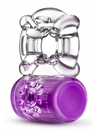 Фиолетовое эрекционное виброкольцо Pleaser Rechargeable C-Ring - Blush Novelties - в Хабаровске купить с доставкой