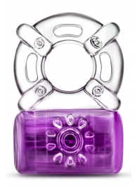 Фиолетовое эрекционное виброкольцо One Night Stand Vibrating C-Ring - Blush Novelties - в Хабаровске купить с доставкой