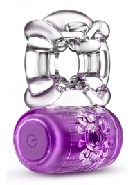 Фиолетовое эрекционное виброкольцо One Night Stand Vibrating C-Ring - Blush Novelties - в Хабаровске купить с доставкой