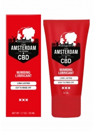 Пролонгирующий лубрикант Numbing CBD from Amsterdam - 50 мл. - Shots Media BV - купить с доставкой в Хабаровске