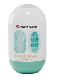 Бирюзовый мастурбатор-яйцо Twist Angel - Baile - в Хабаровске купить с доставкой
