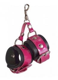 Розово-черный брелок  Наручники - Sitabella - купить с доставкой в Хабаровске
