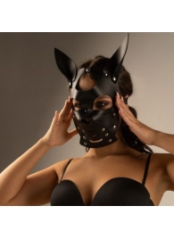 Черная маска  Собака  с ушками - Crazy Handmade - купить с доставкой в Хабаровске