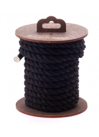 Черная хлопковая веревка для бондажа на катушке - 5 м. - Crazy Handmade - купить с доставкой в Хабаровске