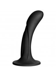 Черная изогнутая насадка Vac-U-Lock G-Spot - 16,5 см. - Doc Johnson - купить с доставкой в Хабаровске