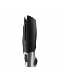 Черный мастурбатор с вибрацией Power Masturbator - Satisfyer - в Хабаровске купить с доставкой
