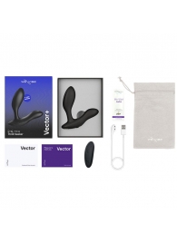 Черный анальный вибратор We-Vibe Vector+ - We-vibe - в Хабаровске купить с доставкой