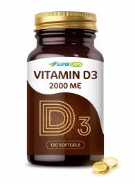 Пищевая добавка SuperCaps VITAMIN D3 2000 ME - 120 капсул - SuperCaps - купить с доставкой в Хабаровске