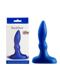 Синий анальный стимулятор Beginners p-spot massager - 11 см. - Lola Games - в Хабаровске купить с доставкой
