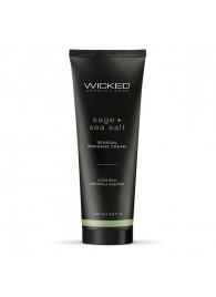 Массажный легкий крем WICKED Sage plus Sea Salt - 120 мл. - Wicked - купить с доставкой в Хабаровске