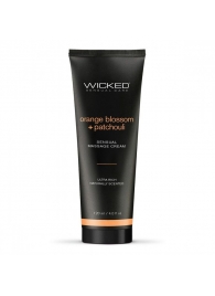 Массажный легкий крем WICKED Orange Blossom plus Patchouli - 120 мл. - Wicked - купить с доставкой в Хабаровске