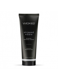 Массажный легкий крем WICKED Stripped plus Bare - 120 мл. - Wicked - купить с доставкой в Хабаровске