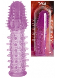 Фиолетовая насадка, удлиняющая половой член - 13,5 см. - Toyfa Basic - в Хабаровске купить с доставкой