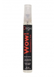 Оральный спрей ORGIE Wow! Strawberry Ice Blowjob Spray с охлаждающим и возбуждающим эффектом - 10 мл. - ORGIE - купить с доставкой в Хабаровске
