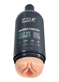 Телесный мастурбатор-вагина Shower Therapy Milk Me Honey - Pipedream - в Хабаровске купить с доставкой