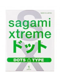 Презерватив Sagami Xtreme Type-E с точками - 1 шт. - Sagami - купить с доставкой в Хабаровске