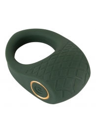 Зеленое эрекционное виброкольцо Luxurious Vibro Cock Ring - Orion - в Хабаровске купить с доставкой