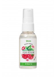 Съедобная гель-смазка Yovee «Ягодное искушение» с Д-пантенолом и вкусом малины и мяты - 50 мл. - ToyFa - купить с доставкой в Хабаровске