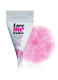 Съедобное согревающее массажное масло Love Me Tender Cotton Candy с ароматом сладкой ваты - 10 мл. - Love to Love - купить с доставкой в Хабаровске