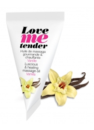 Съедобное согревающее массажное масло Love Me Tender Vanilla с ароматом ванили - 10 мл. - Love to Love - купить с доставкой в Хабаровске