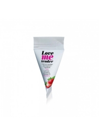 Съедобное согревающее массажное масло Love Me Tender Strawberry с ароматом клубники - 10 мл. - Love to Love - купить с доставкой в Хабаровске