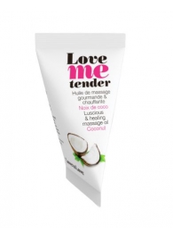 Съедобное согревающее массажное масло Love Me Tender Cocos с ароматом кокоса - 10 мл. - Love to Love - купить с доставкой в Хабаровске