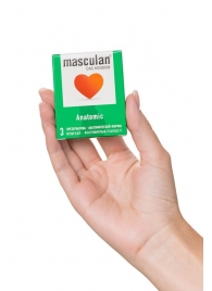 Презервативы анатомической формы Masculan Anatomic - 3 шт. - Masculan - купить с доставкой в Хабаровске