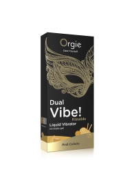Съедобный гель Dual Vibe Pina Colada с эффектом вибрации и вкусом коктейля пина колада - 15 мл. - ORGIE - купить с доставкой в Хабаровске