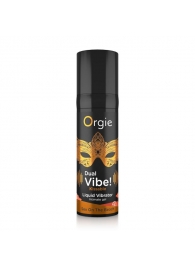 Съедобный гель Dual Vibe Sex On The Beach с эффектом вибрации и вкусом коктейля «секс на пляже» - 15 мл. - ORGIE - купить с доставкой в Хабаровске