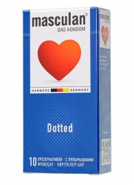 Презервативы с пупырышками Masculan Dotted - 10 шт. - Masculan - купить с доставкой в Хабаровске