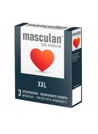 Презервативы увеличенного размера Masculan XXL - 3 шт. - Masculan - купить с доставкой в Хабаровске