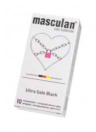 Ультрапрочные презервативы Masculan Ultra Safe Black - 10 шт. - Masculan - купить с доставкой в Хабаровске