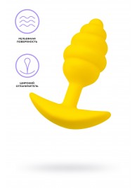 Желтая анальная втулка Vikki - 9 см. - Eromantica