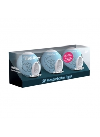 Набор из 3 мастурбаторов-яиц Satisfyer Savage - Satisfyer - в Хабаровске купить с доставкой