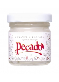 Массажная свеча Caramel   Popcorn - 35 мл. - Pecado - купить с доставкой в Хабаровске