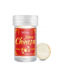 Интимный гель Chinesa Esfera с охлаждающе-пульсирующим эффектом (2 шарика по 3 гр.) - HotFlowers - купить с доставкой в Хабаровске