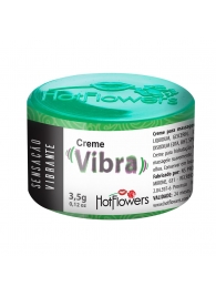 Возбуждающий крем Vibra с эффектом вибрации - 3,5 гр. - HotFlowers - купить с доставкой в Хабаровске
