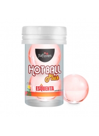 Лубрикант на масляной основе Hot Ball Plus с разогревающим эффектом (2 шарика по 3 гр.) - HotFlowers - купить с доставкой в Хабаровске