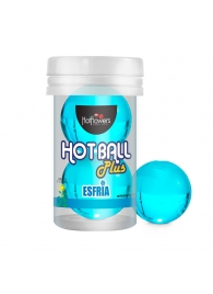 Лубрикант на масляной основе Hot Ball Plus с охлаждающим эффектом (2 шарика по 3 гр.) - HotFlowers - купить с доставкой в Хабаровске